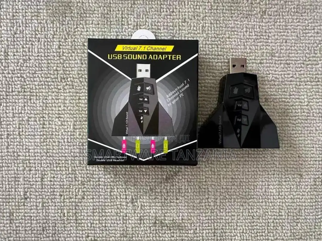Usb 7.1 Channel Virtual Surround Sound Adapter External Card