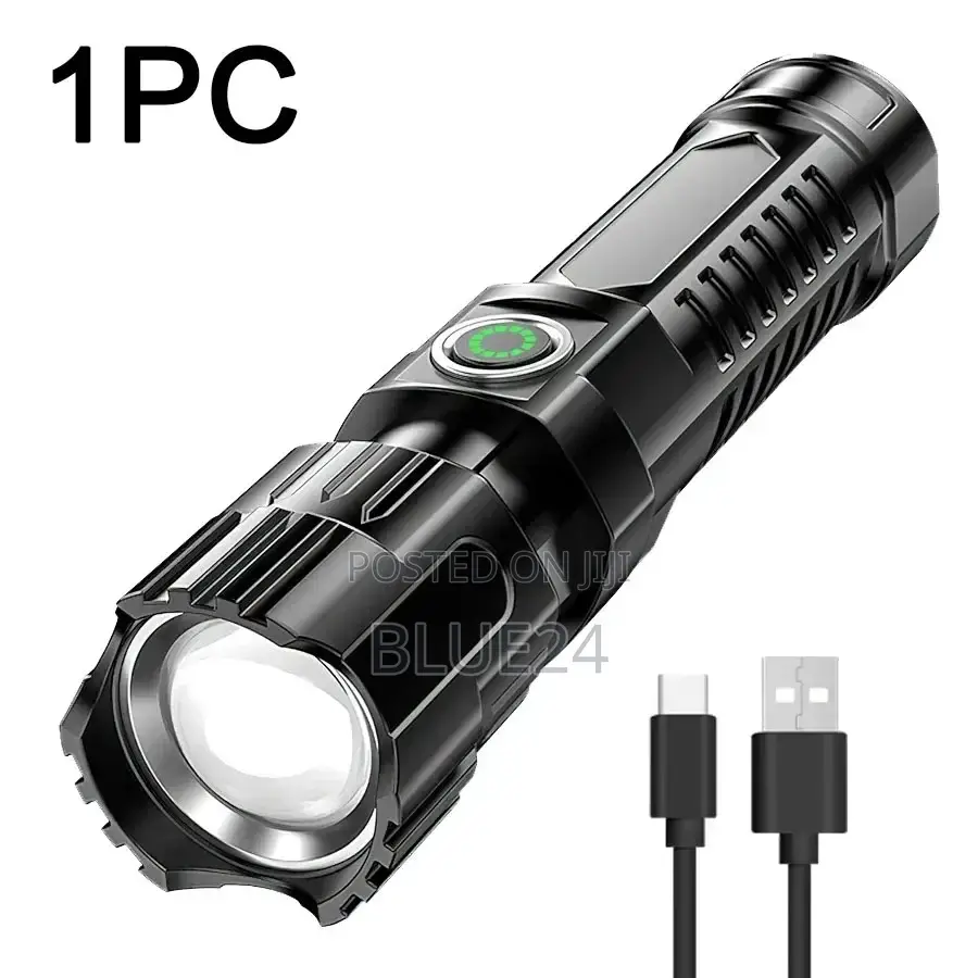 Ultra Bright Led Flashlights Portable Type-c Rechargeable