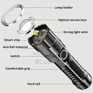 Ultra Bright Led Flashlights Portable Type-c Rechargeable