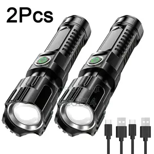 Ultra Bright Led Flashlights Portable Type-c Rechargeable