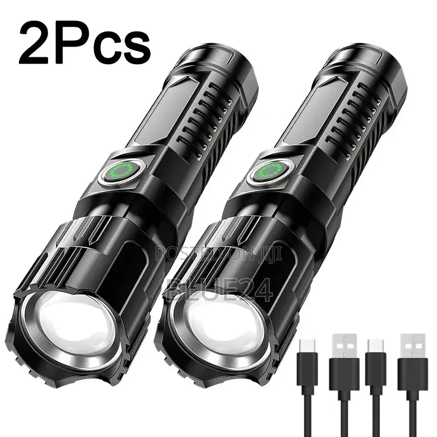 Ultra Bright Led Flashlights Portable Type-c Rechargeable