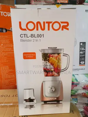 Lontor Bl001 2-in-1 Blender Grinder Unbreakable Glass Jar