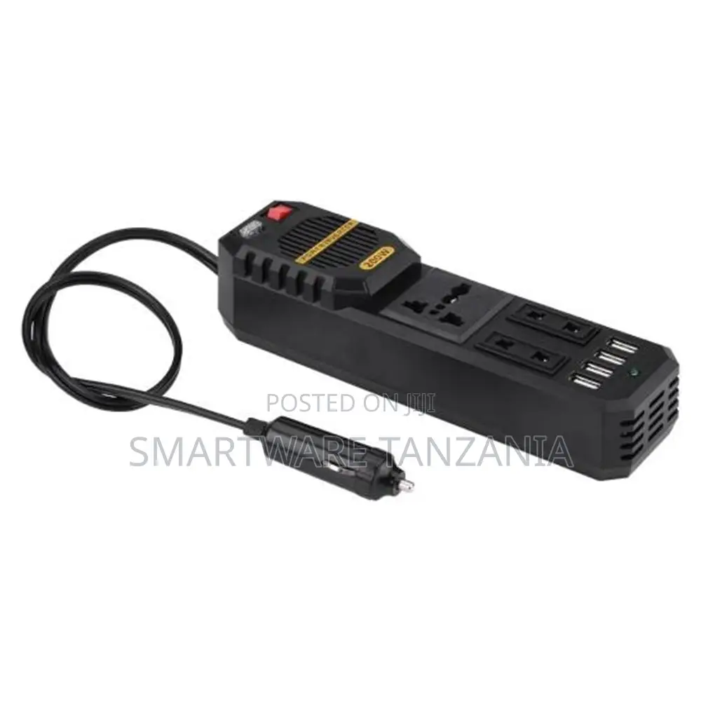 200w Vehicle Ac Power Inverter With 4 Usb Ports And Dual Sockets