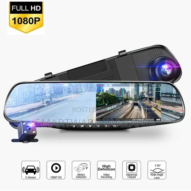 Starlight Enhanced Car Rearview Mirror With Backup Cam And Night Mode