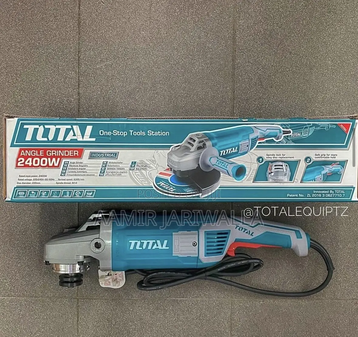 Total 9” Angle Grinder