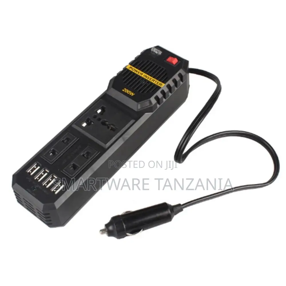 200w Power Inverter, Dc 12v To Ac 220v Car Inverter Cigarette Lighter