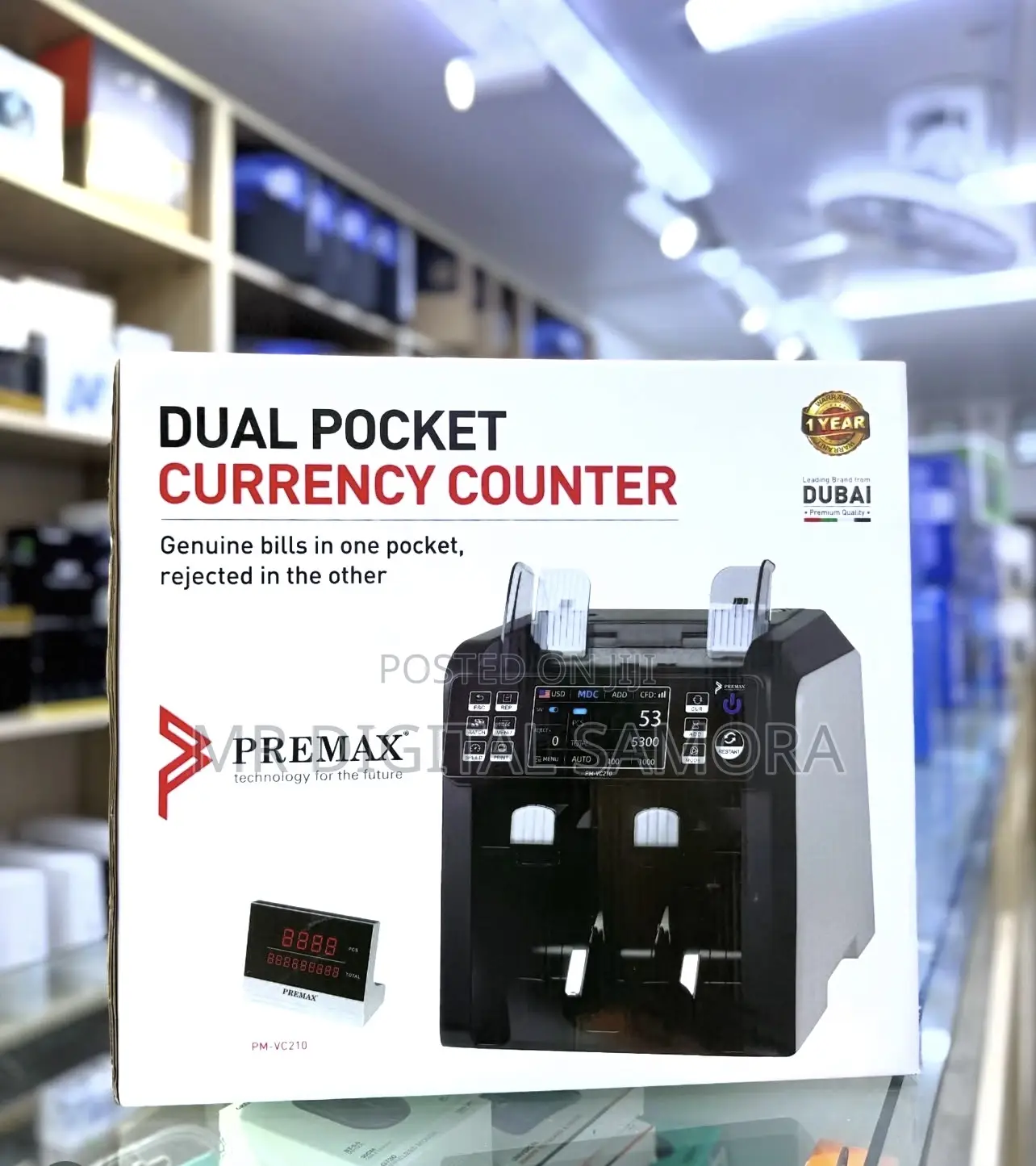 Dual Pocket Currency Counter