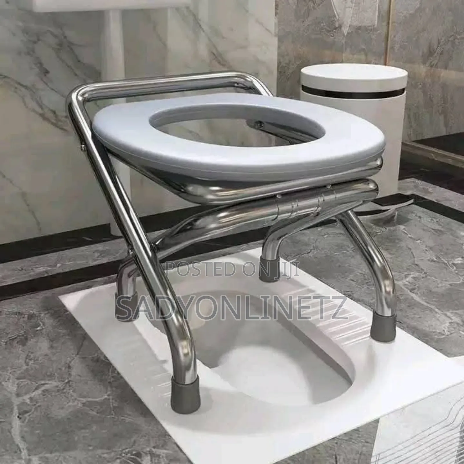 Foldable Stainless Steel Toilet Chair