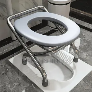 Stainless Steel Toilet Chair for Camping, Travel and Emergency