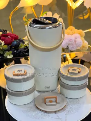 Lunch Box, Thermos and Stackable Containers for Effortless Lunches