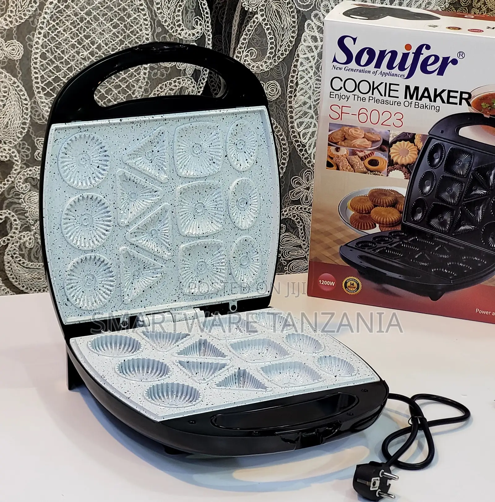 Sonifer 1200w Cookie Maker With 12 Decorative Molds - Sf-6023