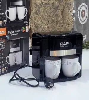 Raf Dual Cup Coffee Maker With Warming Plate Model R.115