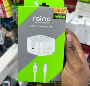 Raino 35w Charger Usb-C to Lightning Cable