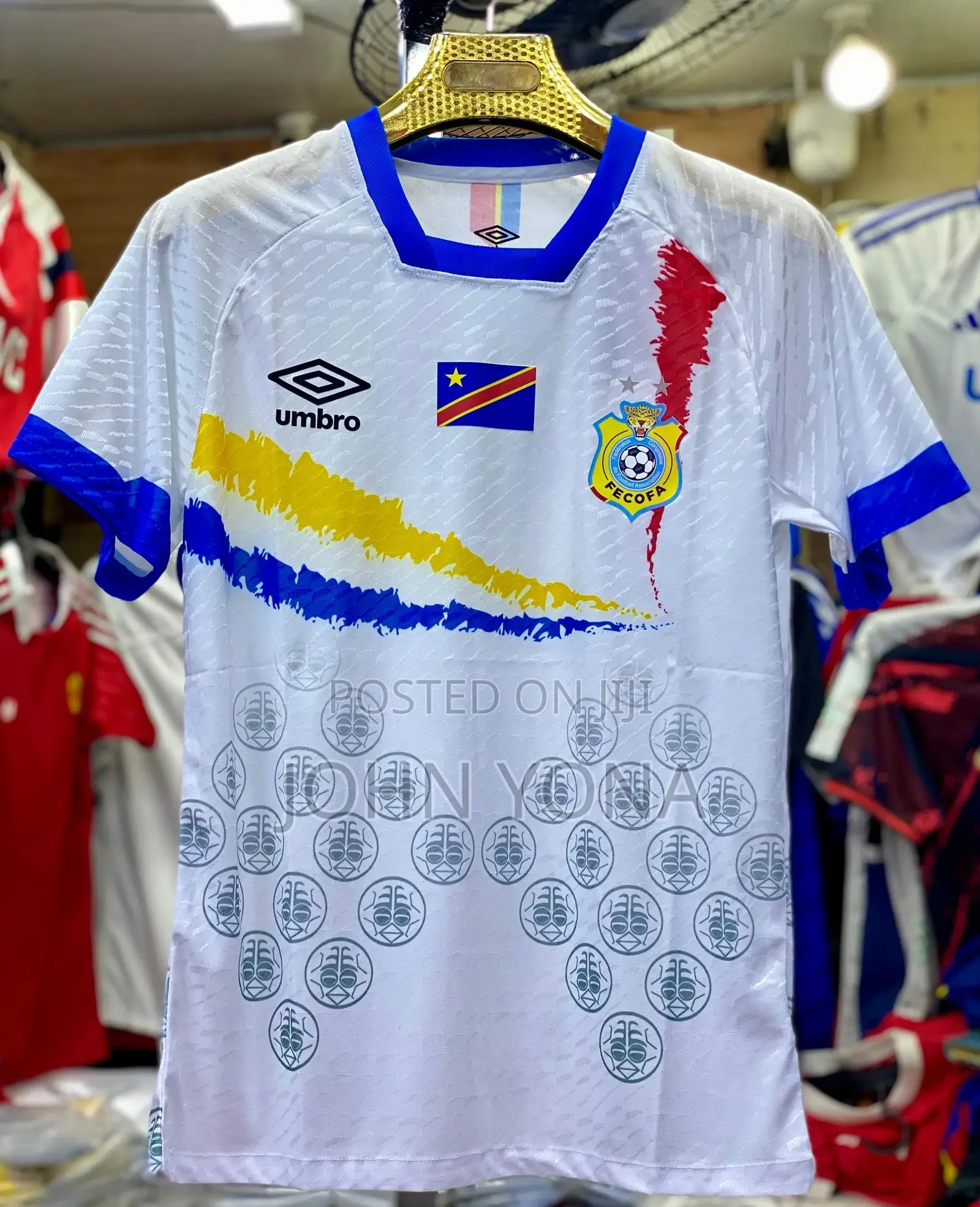 Dr Congo National Football Team 2025-2026 Away Jersey.