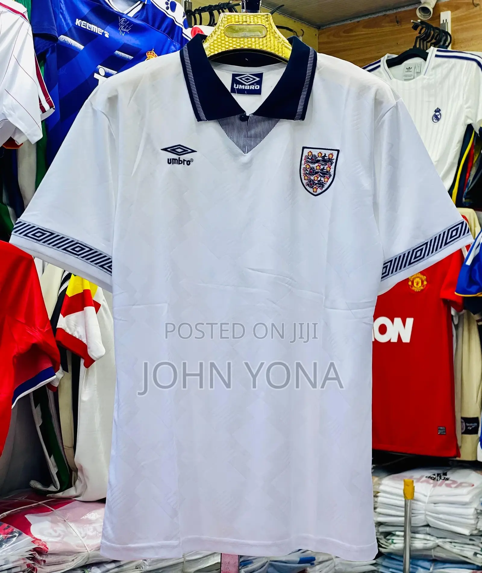 Umbro England 1990-92 Home Football Shirt.