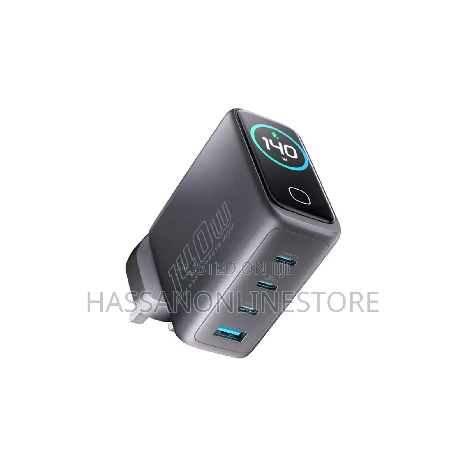 Powerology Voltflow Gan Wall Charger Pd 140w - Black