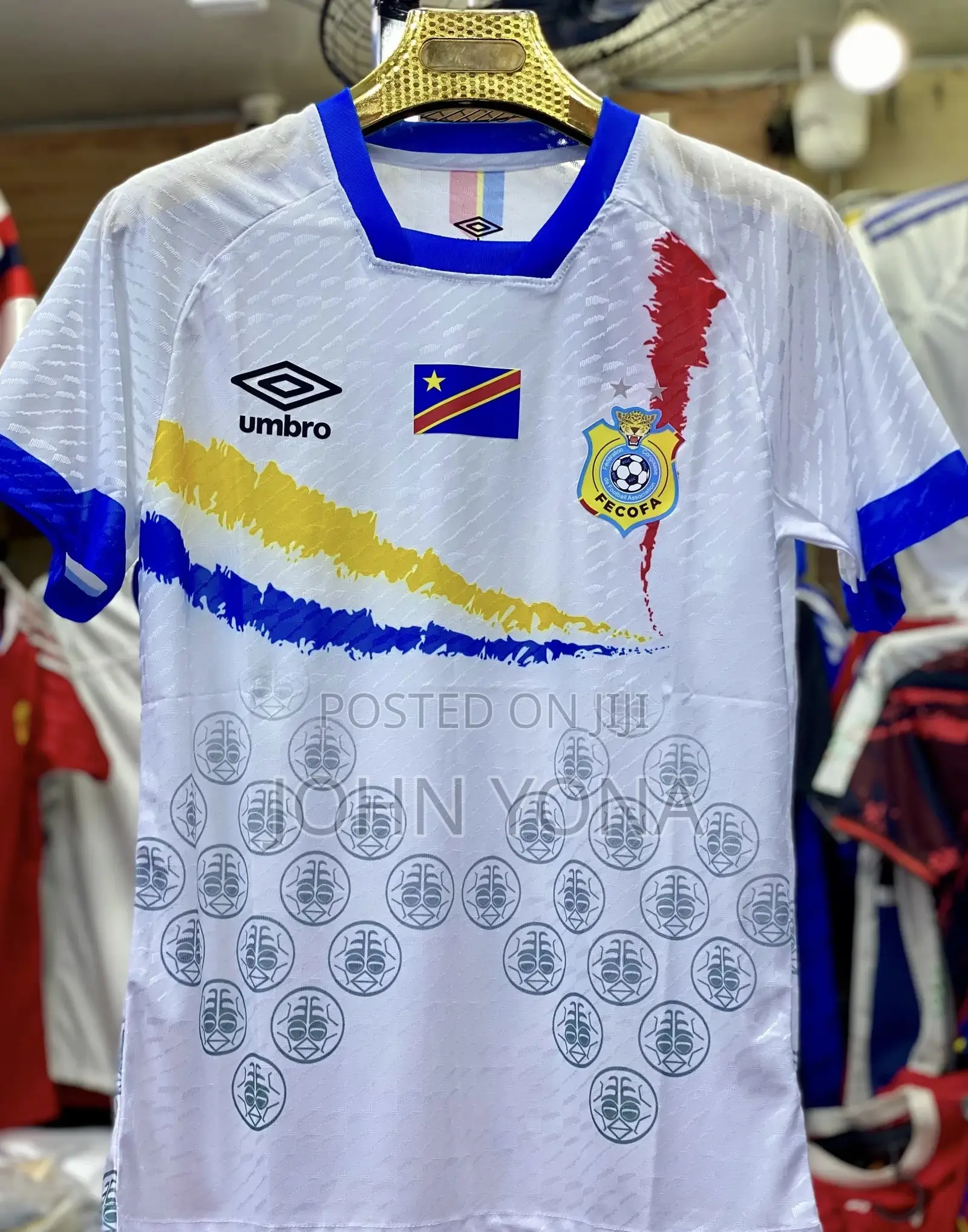 Dr Congo National Football Team 2025-2026 Away Jersey.