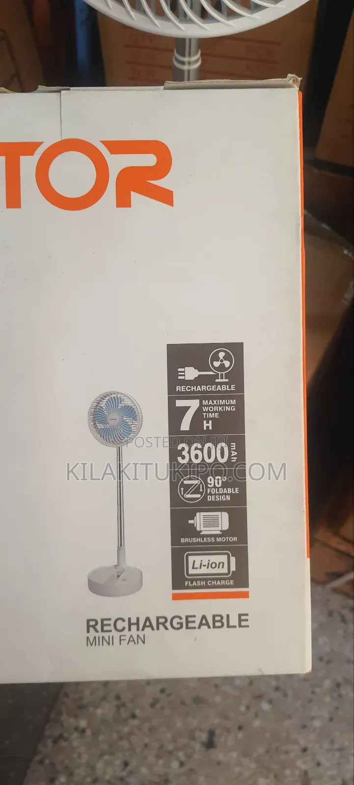 Rechargeable Min Fan Foldable 3600mah