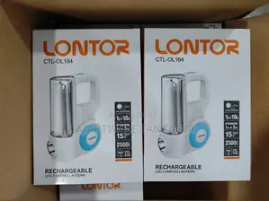 Lontor Ctl-ol164 Solar Rechargeable Led Camping Lantern 2500mah