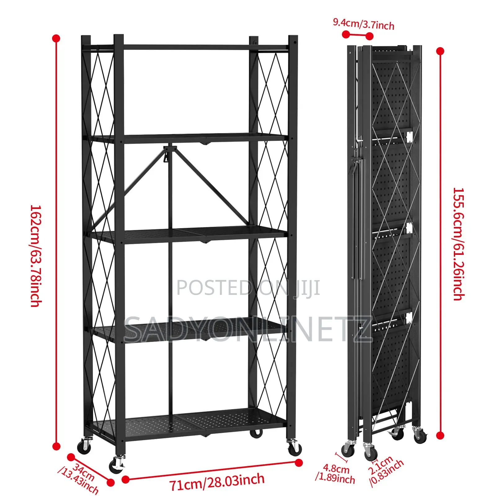 Foldable Storage Rack/Shelves 5layers