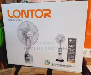 Water Mist Fan Rechargeable 24hr. Working Time