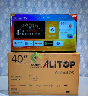 Alitop Smart Android 14 Frameless Tv 40 Inch 
Youtube, Netflix