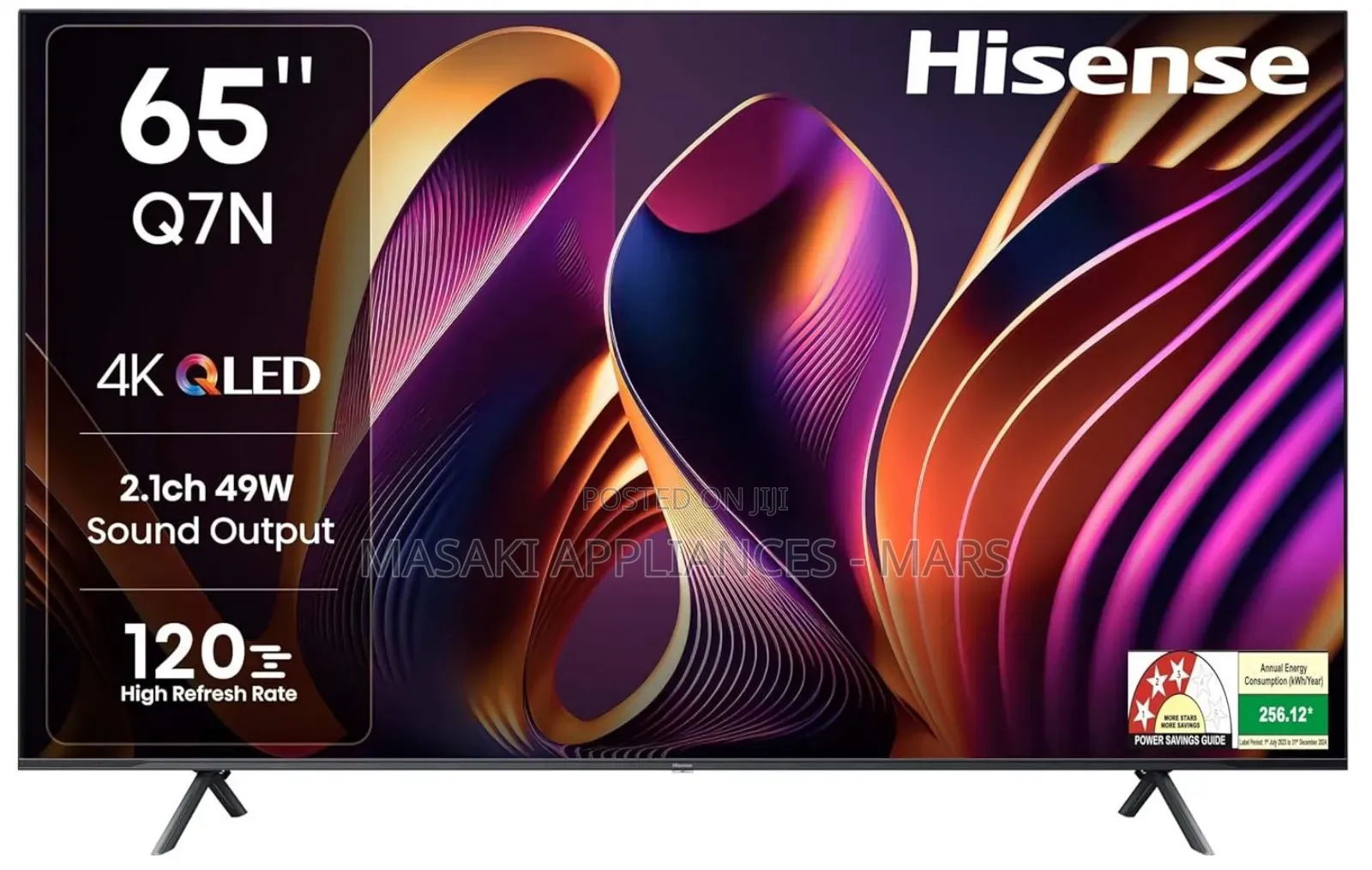 Brand New! Hisense 65"Model 65q7n Qled Vidaa144hz Smart Tv