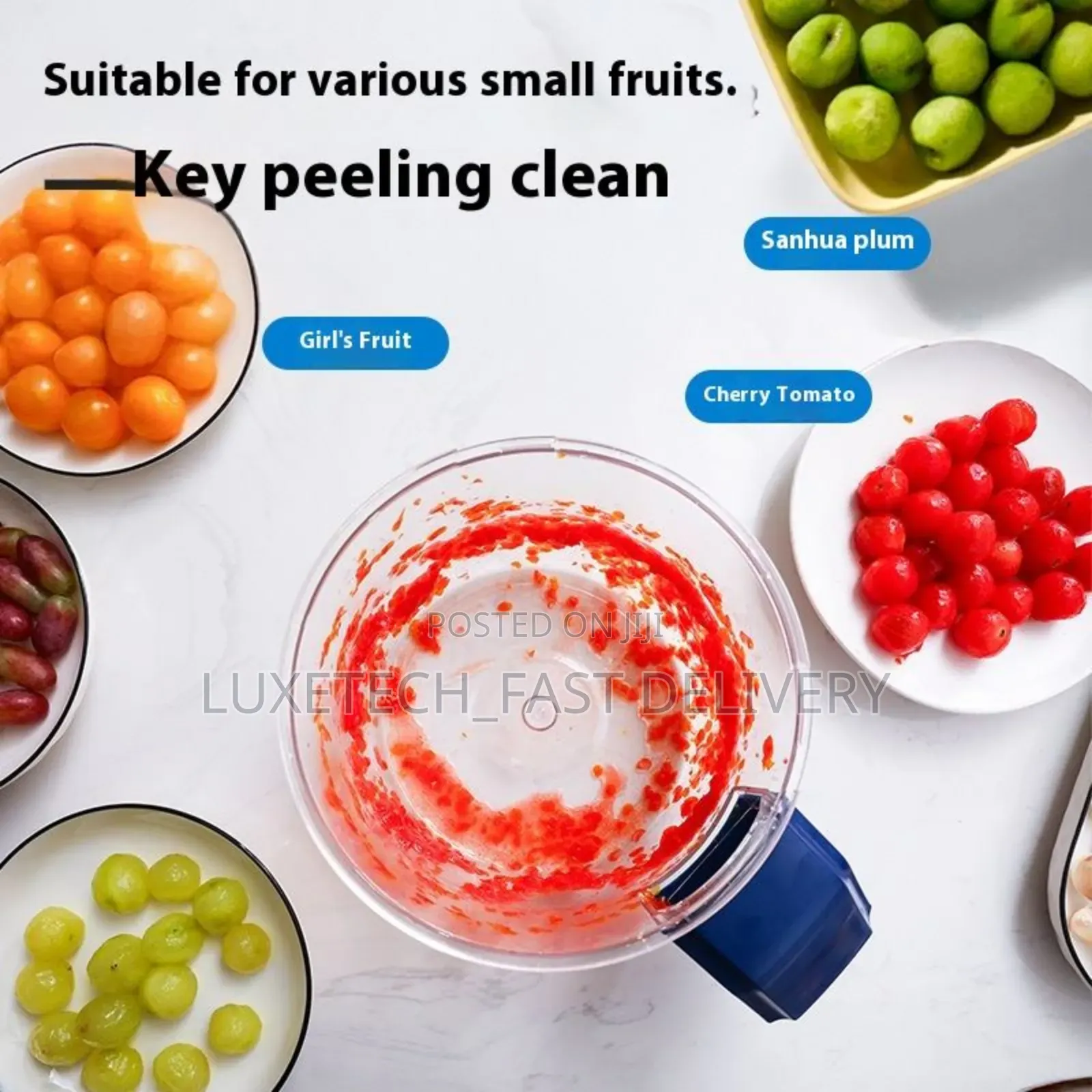 Portable Electric Automatic Fruit and Garlic Peeler Machine