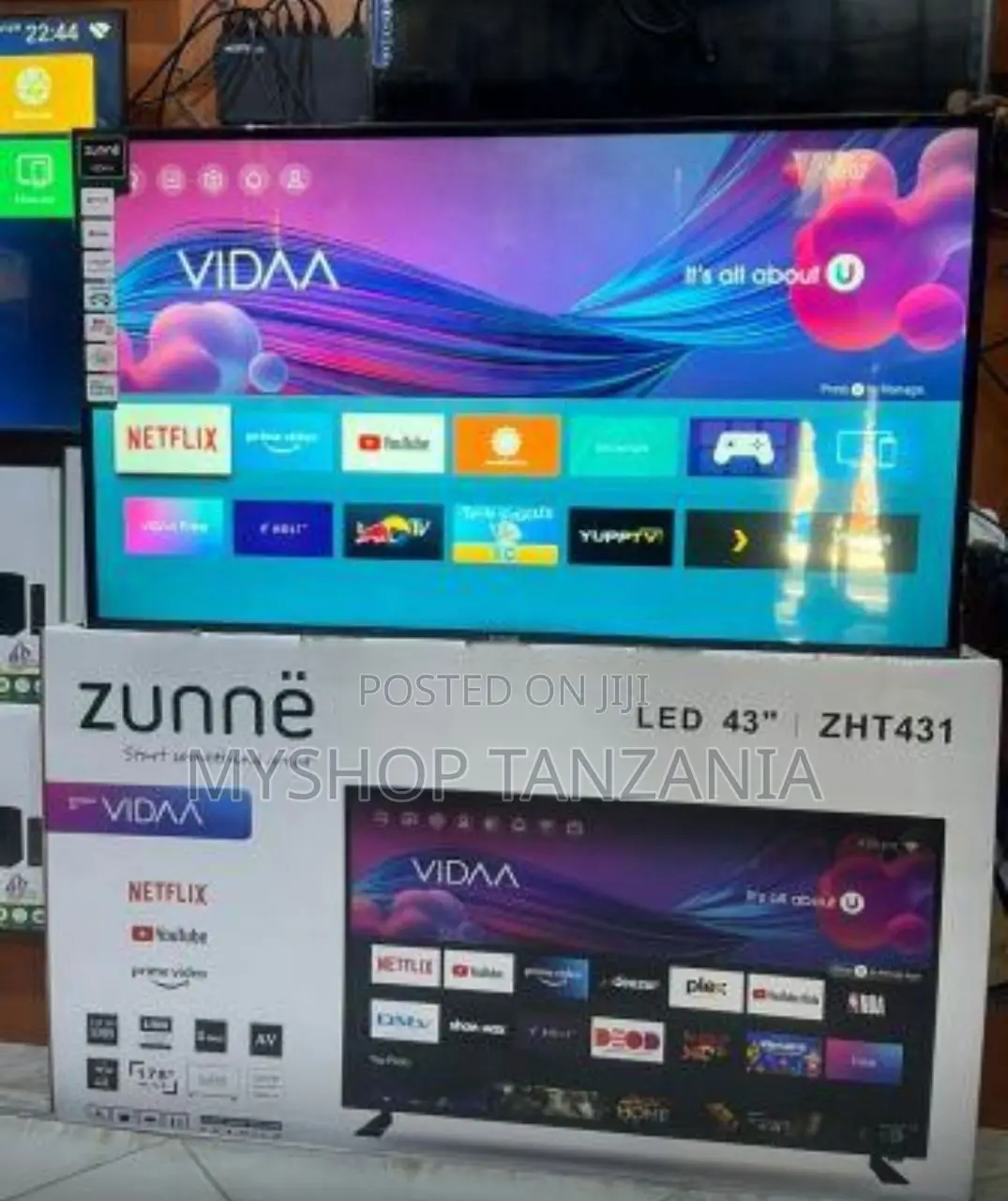 Zunne 43 Inches Smart Double Glass Tv