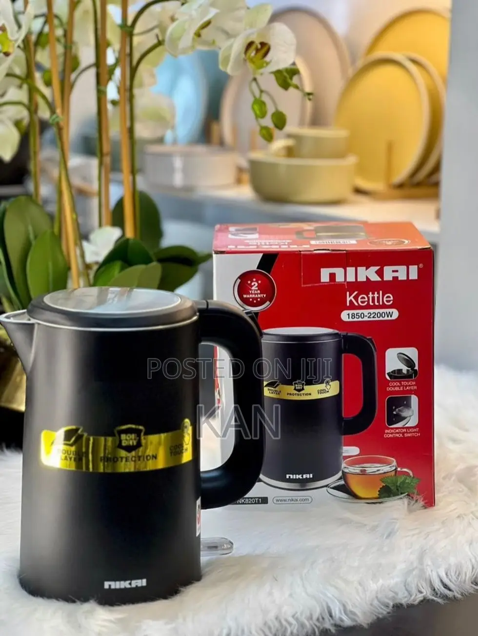 Nikai Electric Kettle Black