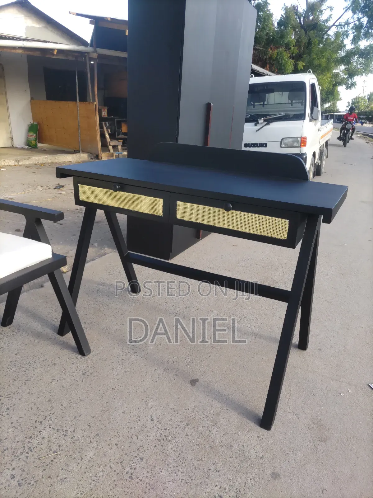 Home Office Table and Chair Black Color