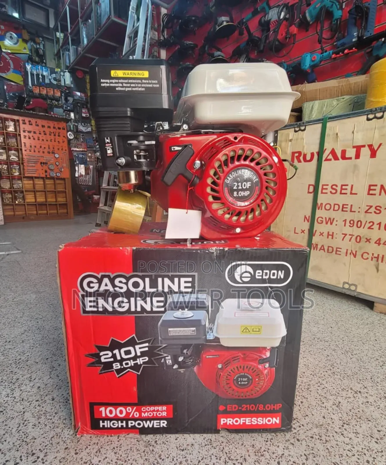 Gasoline Engine Ed-210-8.0hp Edon
