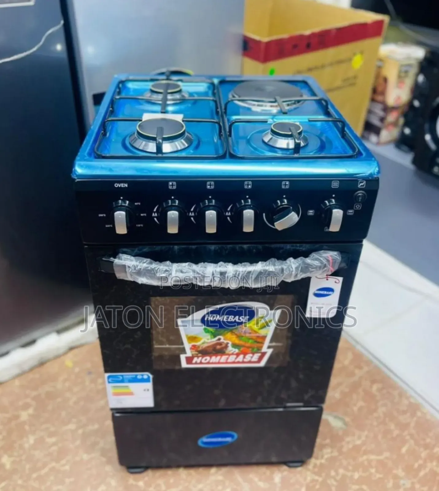 Homebase Gas Cooker 4plates 3g+1e 50*50