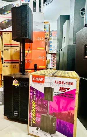 Lige-1562 Rechargeble Speaker With 2 Mic {Inch 15}