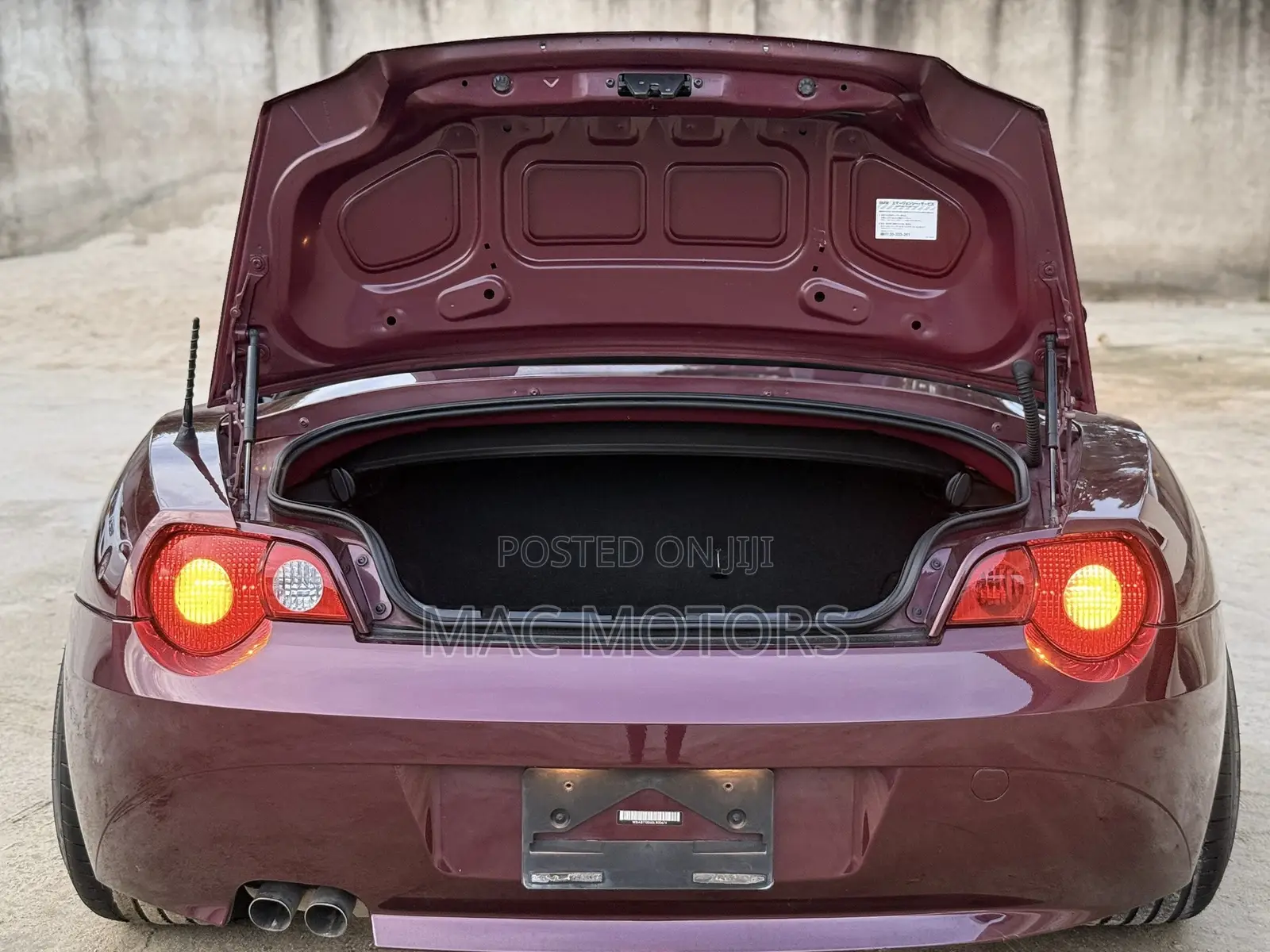 BMW Z4 Roadster 2.2i Automatic 2004 Burgundy