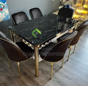 Modern Luxury Marble Dining Table/ Restaurant Table 6 Seaters