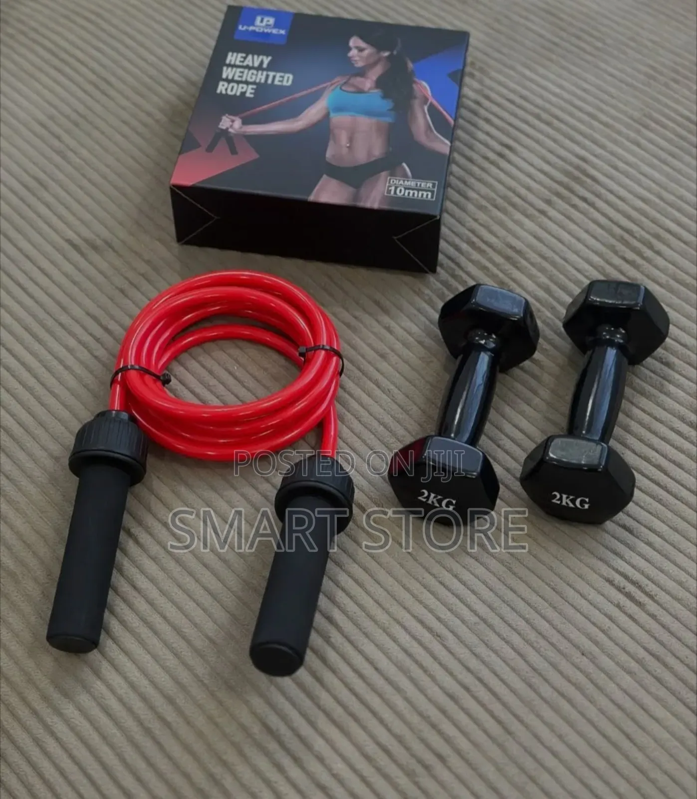 Heavy Rope + 2kg Dumbbells – Unbeatable Combo Deal