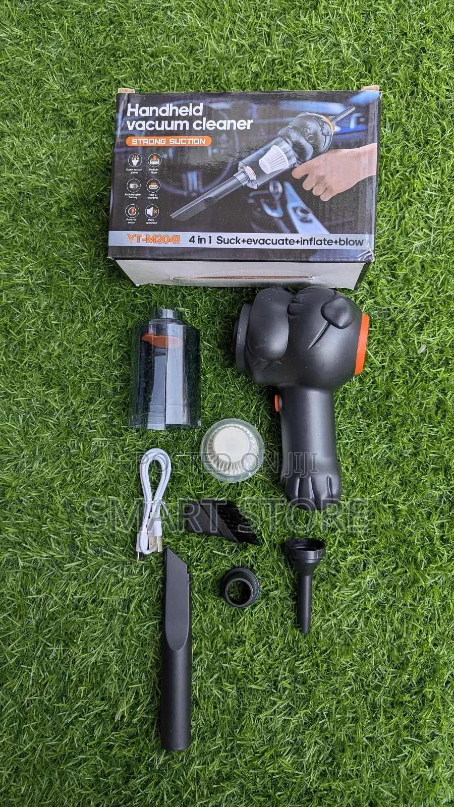 4-in-1 Wireless Handheld Vacuum: Suction, Blower, Inflator