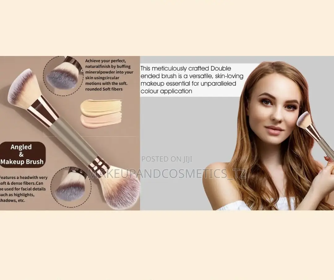 Dual Sided Makeup Brush Soft Fiber for Flawless