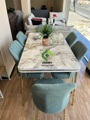 Best Design Modern Luxury Marble Dining Table/ Restaurant 6 Seaters