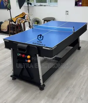 4 in 1 Classic 7ft Games Pool Table Air Hockey Tennis and Dining Table