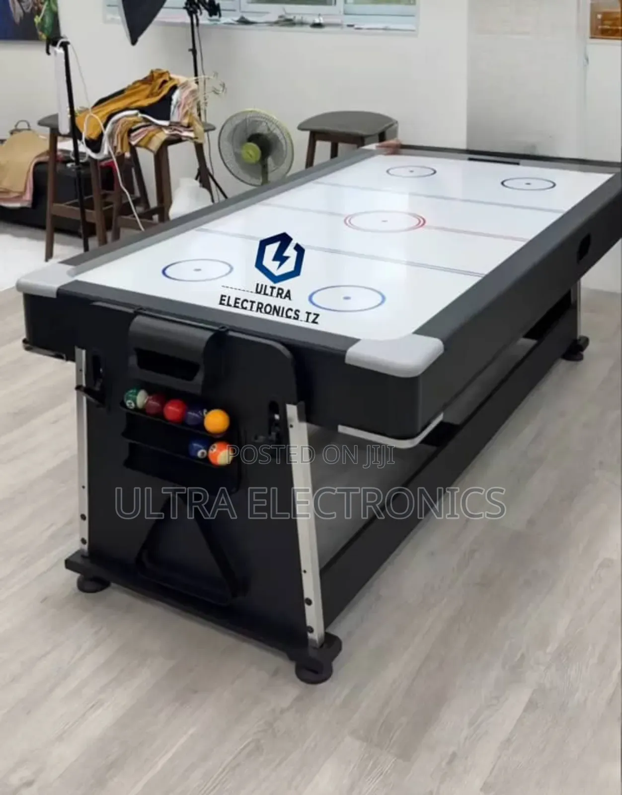 4 in 1 Classic 7ft Games Pool Table Air Hockey Tennis and Dining Table