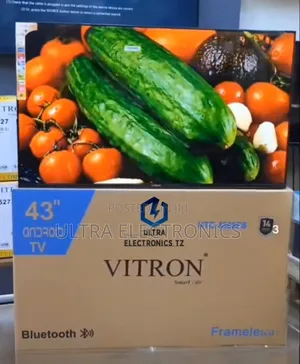 Vitron Frameless Smart Tv 43 Inch With Bluetooth Yenye Ubora