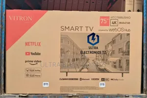 Vitron Frameless Smart Tv 75 Inch With Bluetooth