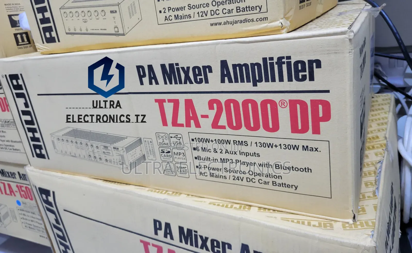 Ahuja Powerful Pa Mixer Amplifier Tza 2000 Dp 200 Watts 2 Zone