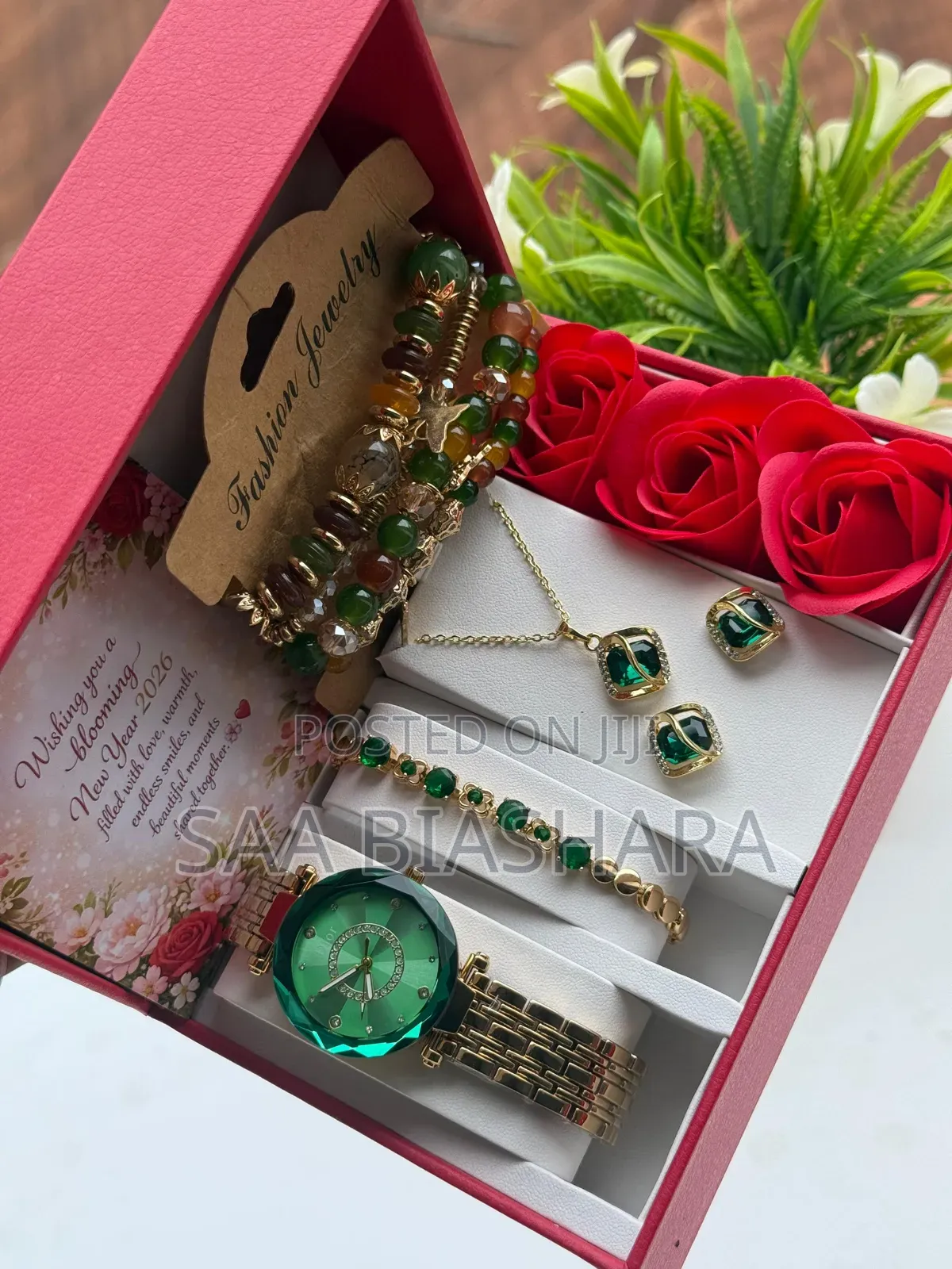 Dior Ladies Set Special for New Year Gold and Green