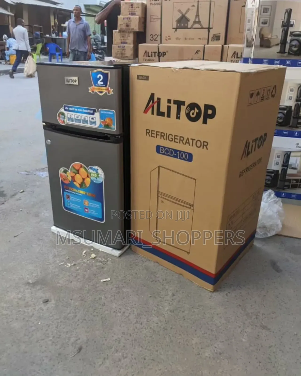 Alitop Friji - Milango Miwili 90l