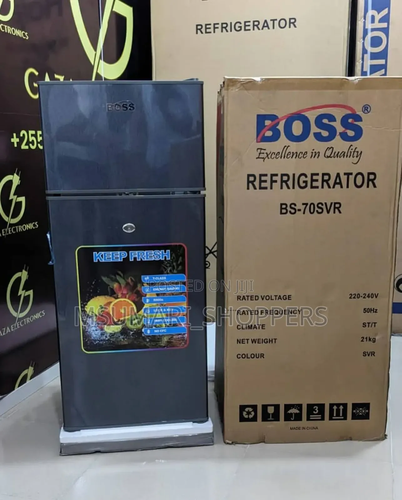 Friji Milango Miwili Boss Bs70