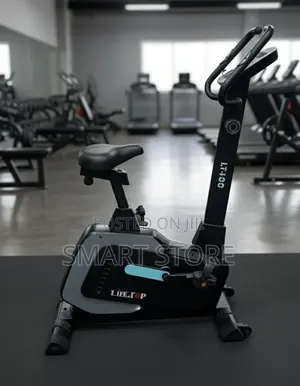 Upright Exercise Bike – Adjustable Seat 8-Level Resistance 13o Kg