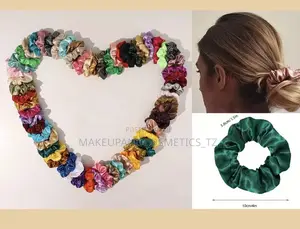 15 Large Satin Scrunchie Hair Ties